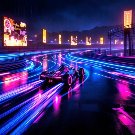Free Neon Racing Night Image - Cyberpunk, Racing, Neon | Download at ...