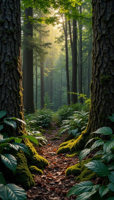 Free Mystical Forest Path Image - Forest, Moss, Ferns | Download at ...