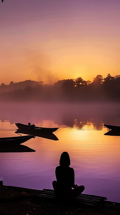 Rest Motionless Free Serene Sunrise Meditation Image - Sunset, Tranquility, Meditation ...