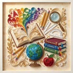 Paper Learning Center Free Paper Learning Art Image - Quilling, Education, Learning ...