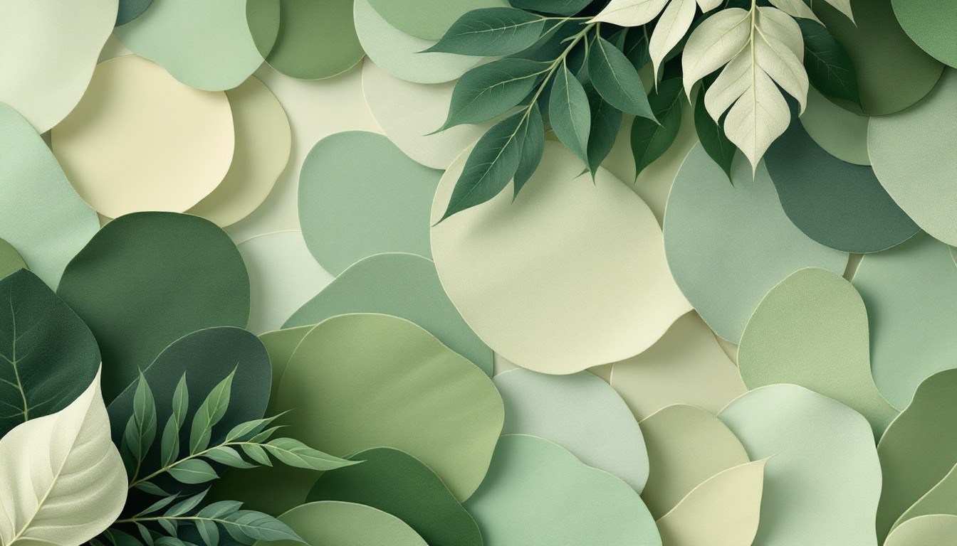 Free Peaceful Botanical Geometry Image - Botanical, Geometric, Green ...