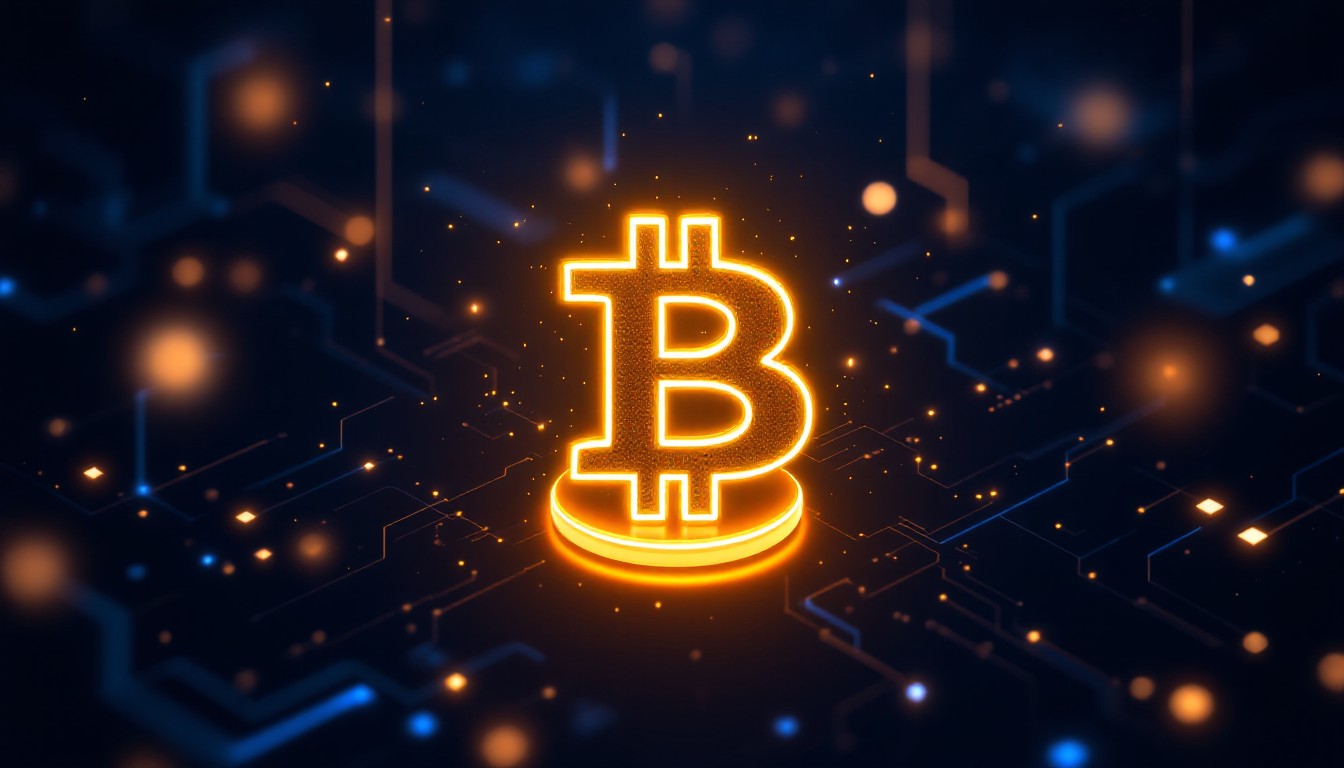 Free Glowing Bitcoin Symbol Image - Bitcoin, Cryptocurrency, Blockchain |  Download at StockCake