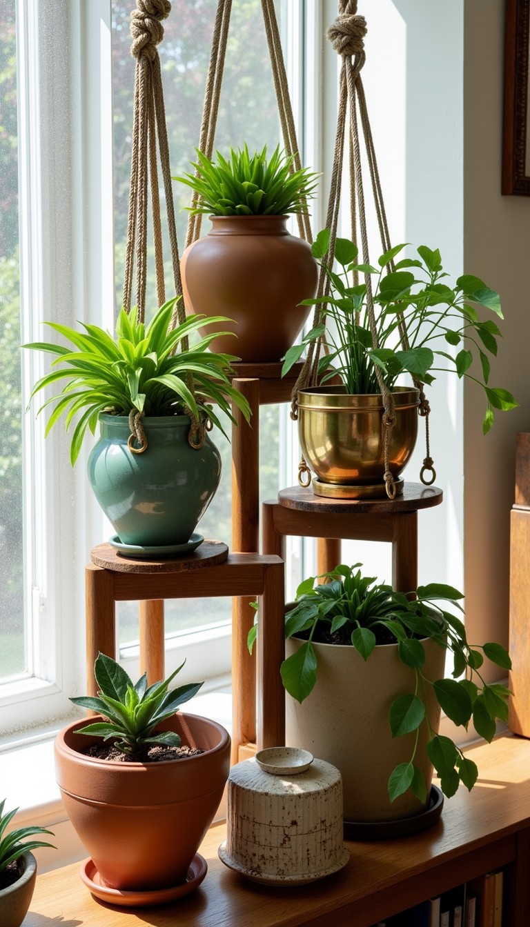 Free Botanical window display Image - Plants, Houseplants, Terracotta ...