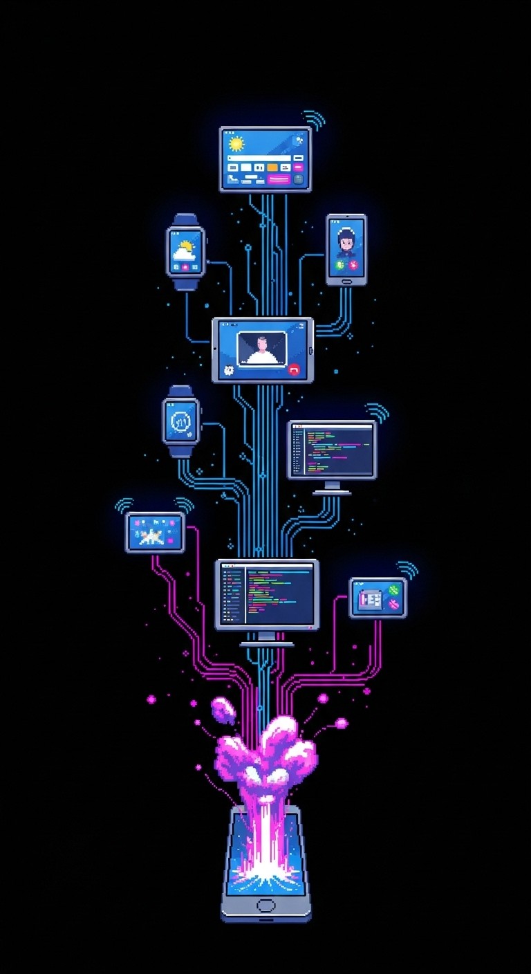 Free Connected Digital Ecosystem Image - Pixel, Smartphone, Digital ...