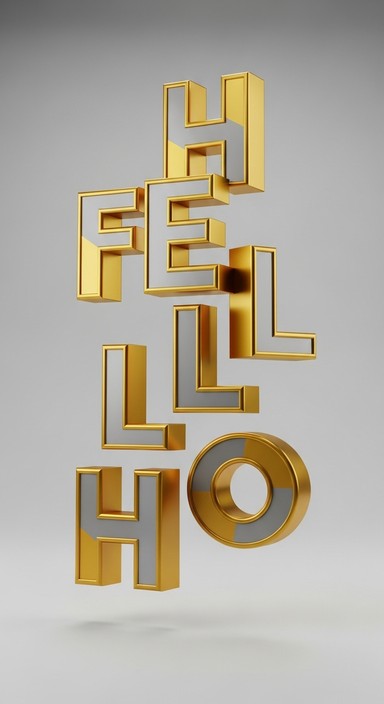 Free 3D Typography Art Image | Download at StockCake