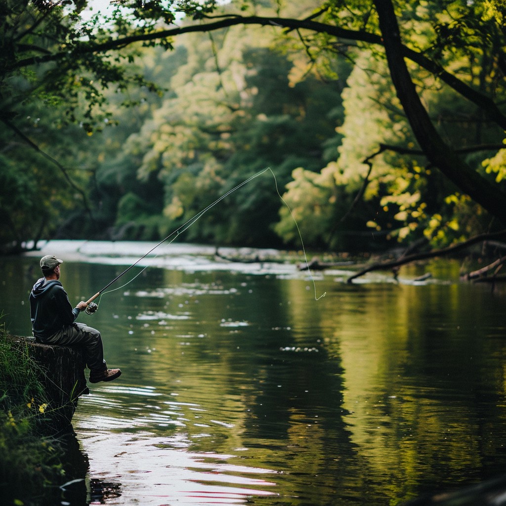 Fishing Visual Free Peaceful Fishing Moment Image - Fishing, River, Nature | Download ...