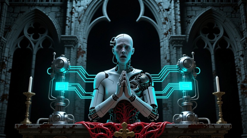 Free Gothic Cyborg Transformation Image - Cyborg, Gothic, Biomechanical ...