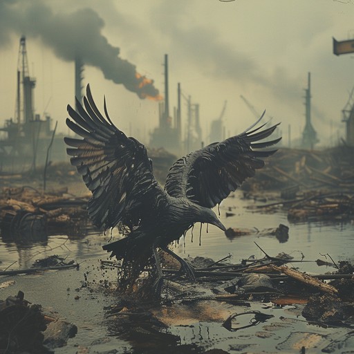 Free Bird Amidst Ruins Image - Bird, Pollution, Industry | Download at ...