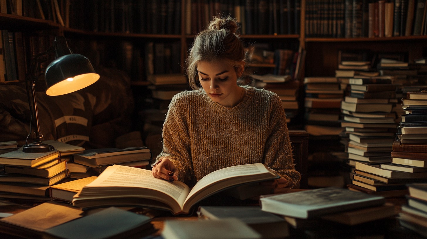Library With Reading Free Reading in library Image - Reading, Library, Books | Download at ...