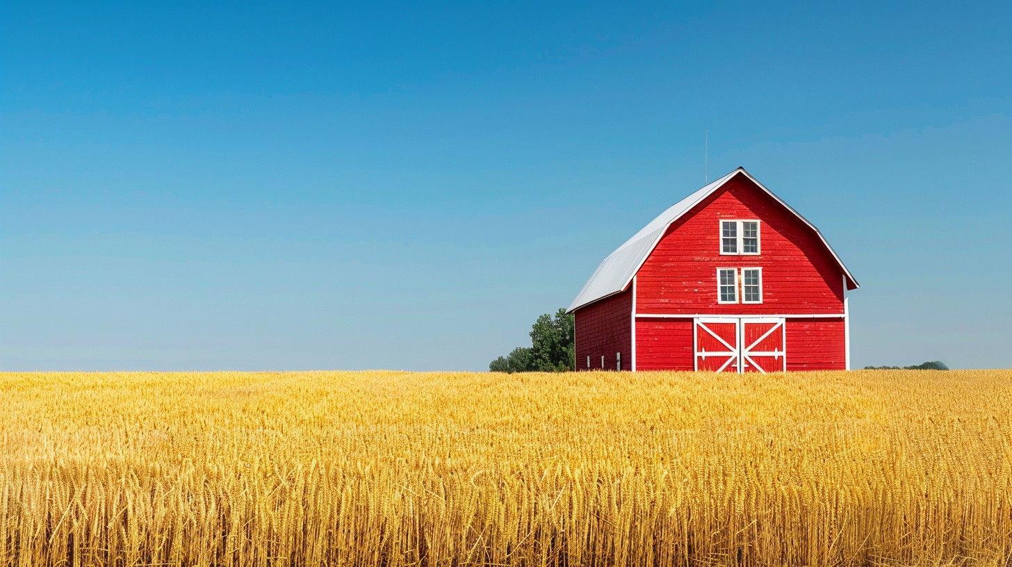 Barn Secene Free Rustic Barn Scene Image - Barn, Wheat, Field | Download at StockCake