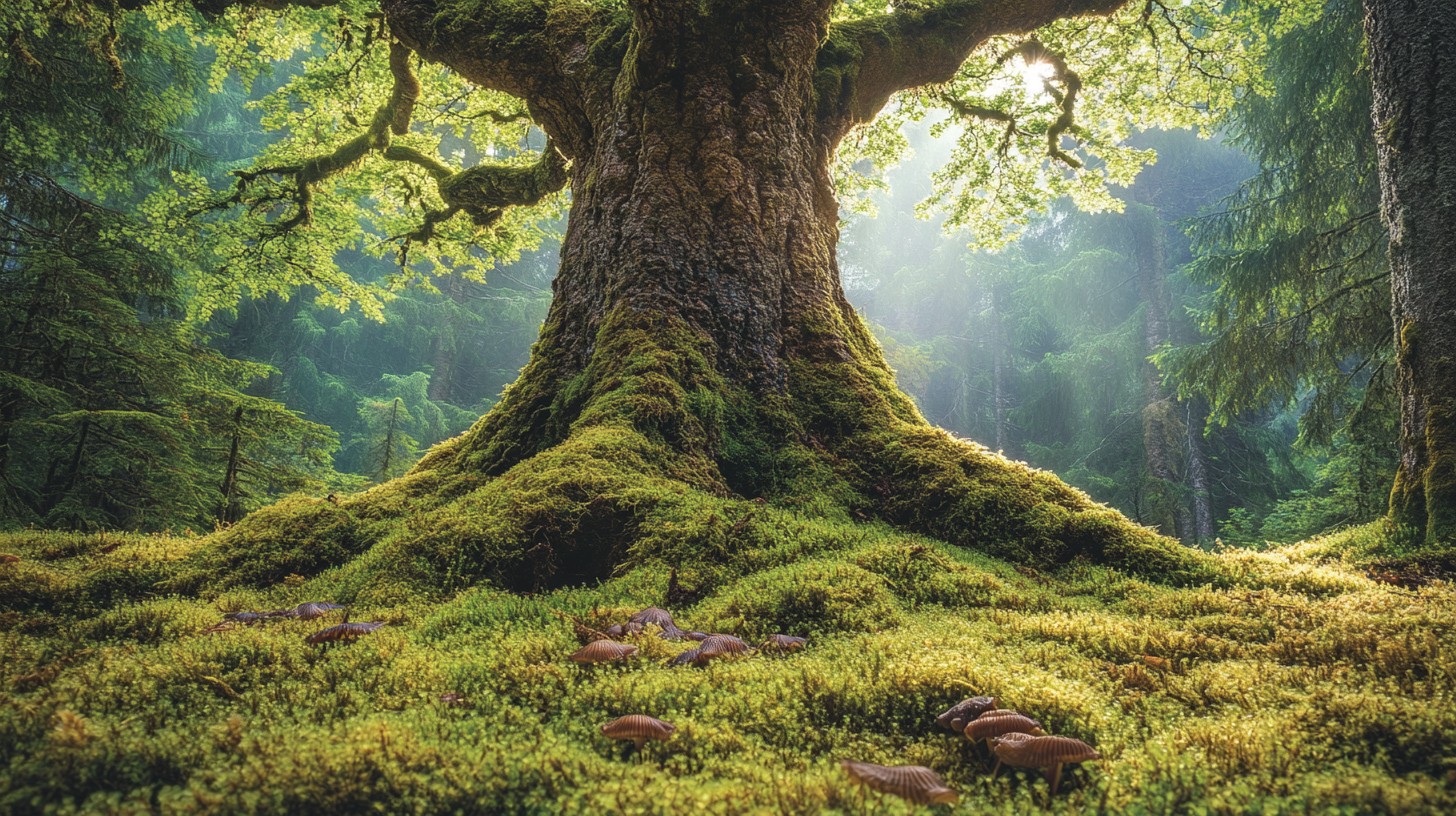 Tree Forest Entourage Free Enchanted Forest Scene Image - Forest, Tree, Moss | Download at ...