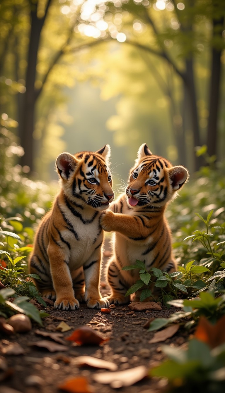 Free Playful Tiger Siblings Image - Tigers, Cubs, Wildlife | Download ...
