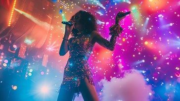 Singer Performance Stage Free Glittering Stage Performance Image - Singer, Performance, Stage ...