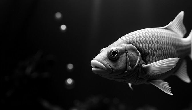 Free Monochrome Marine Portrait Image - Fish, Underwater, Monochrome ...