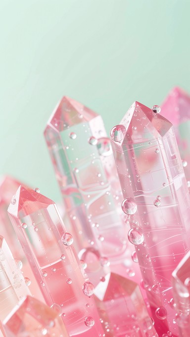 Translucent Pink Crystal Free Crystalline Pink Formations Image - Pink, Crystal, Macro ...