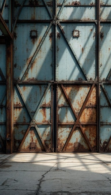 Free Weathered Industrial Gate Image - Industrial, Weathered, Rust ...