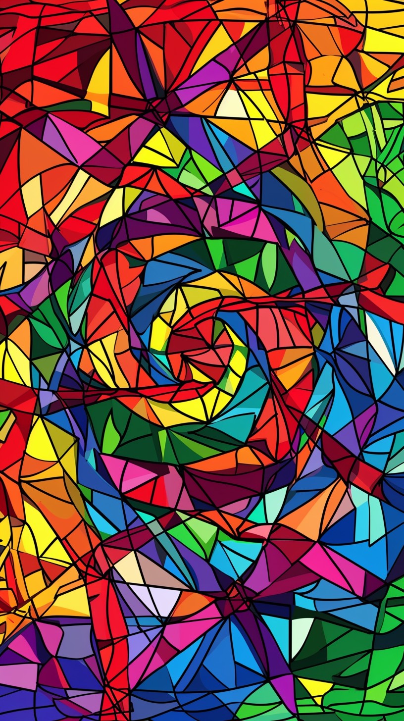 Free Vibrant Geometry Fusion Image - Abstract, Vibrant, Colors ...