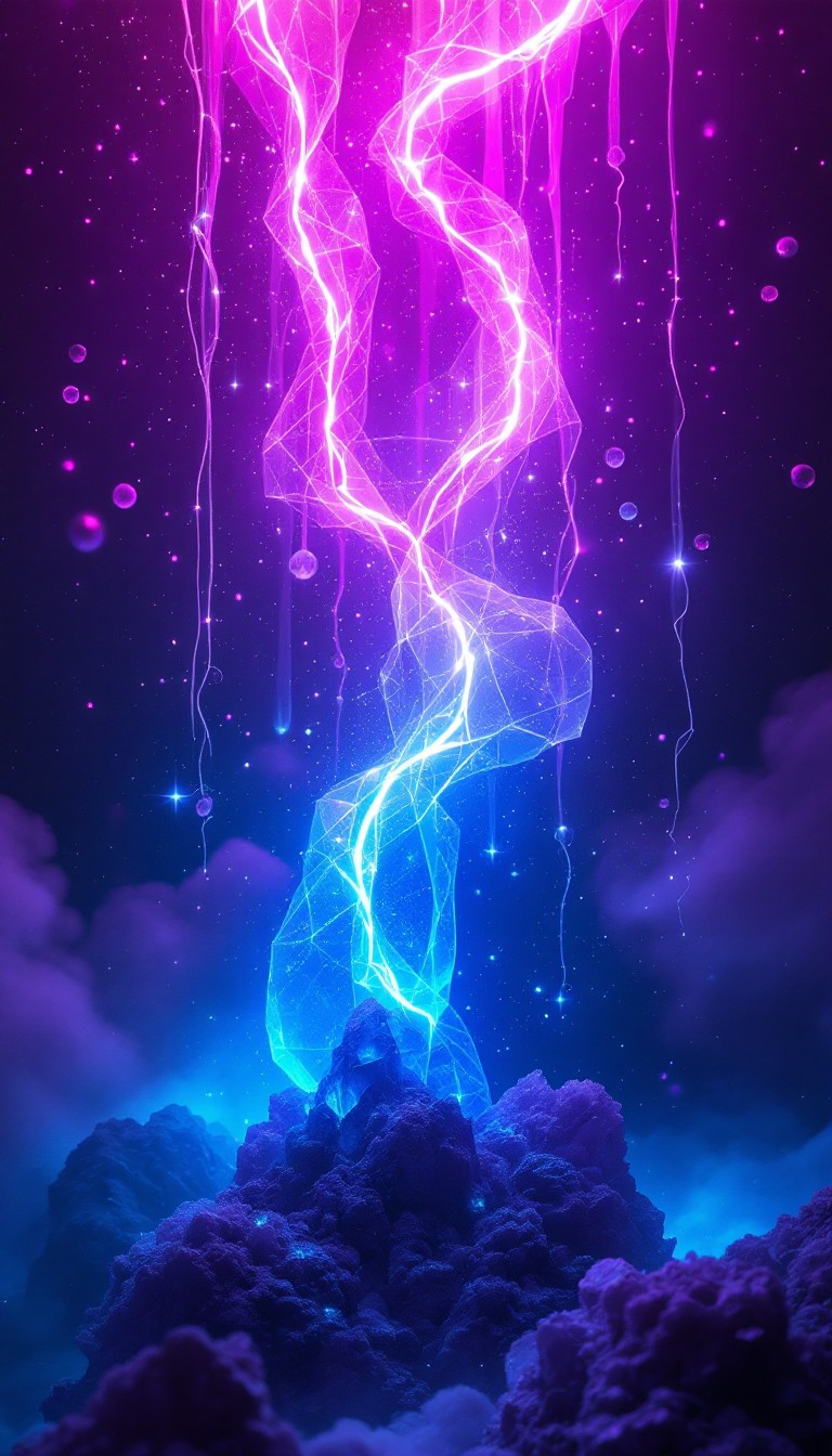 Free Cosmic Lightning Storm Image - Lightning, Storm, Purple | Download ...