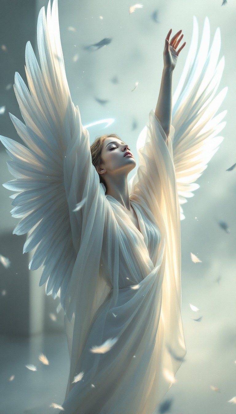Free Celestial Being Ascends Image - Celestial, Ethereal, Wings ...