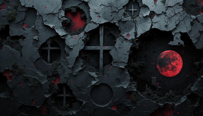 Decaying Moon Free Gothic Moon Decay Image - Gothic, Moon, Cross | Download at StockCake
