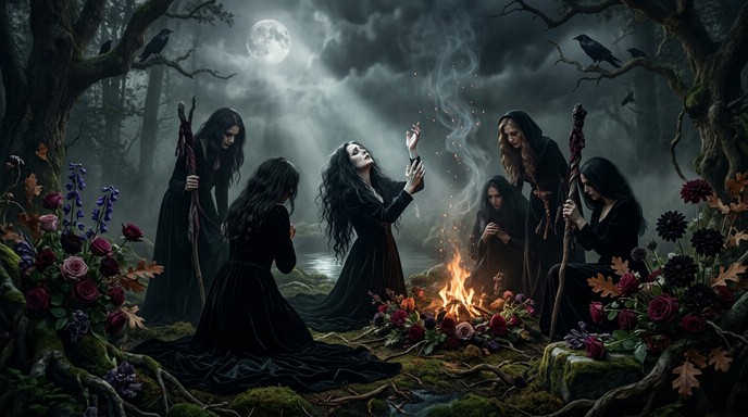 Coven Rituals Free Moonlit Witch Ritual Image - Witches, Coven, Ritual | Download at ...