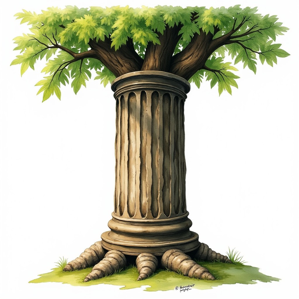 Tree Style Columns Free Nature Meets Architecture Image - Tree, Column, Architecture ...