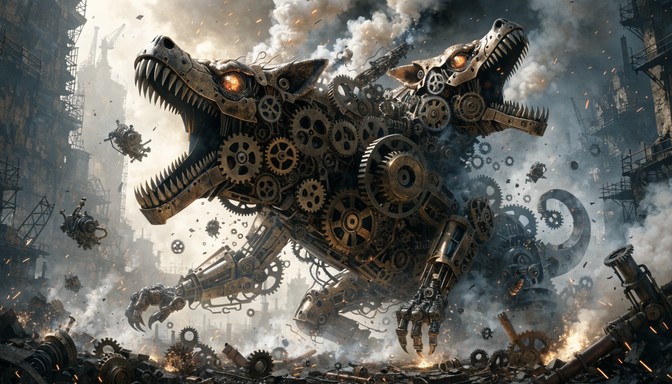 Free Clockwork Bat Creature Image - Steampunk, Mechanical, Clockwork ...