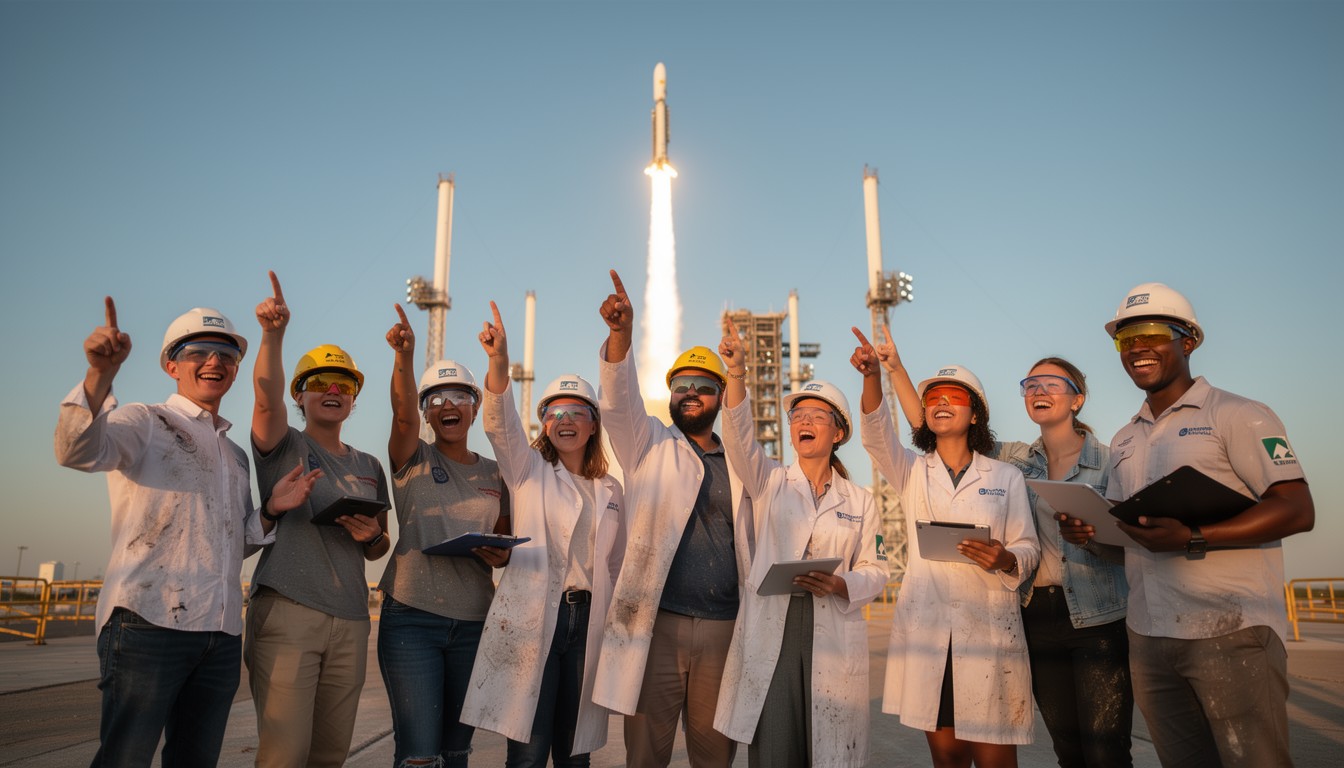 Free Rocket Launch Celebration Image - Engineers, Rocket, Launch ...