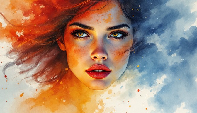 Free Fierce Woman Portrait Image - Watercolor, Portrait, Woman ...