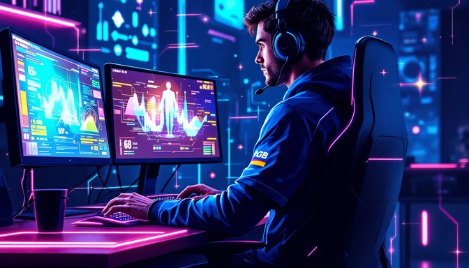 Free Focused Gamer Vibes Image | Download at StockCake