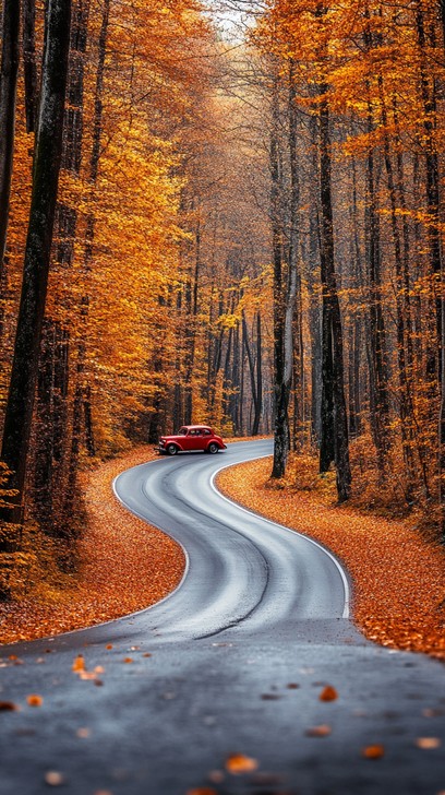 Download Autumn Road Trip Image - Autumn, Foliage, Scenic | StockCake