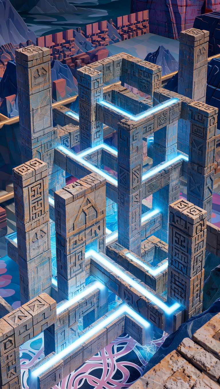 Impossible Labyrinth Design Free Impossible Light Labyrinth Image - Labyrinth, Impossible, Geometry ...