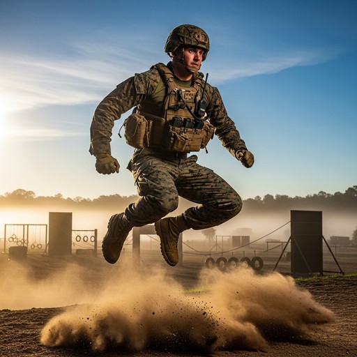 Fighter Jump Free Warrior in Flight Image - Military, Jump, Training | Download at ...