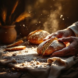 Free Breaking Fresh Bread Image - Bread, Baking, Artisanal | Download ...