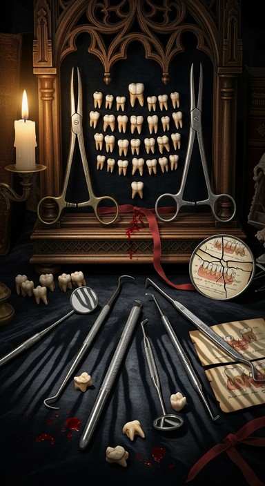 Download Macabre Dental Reliquary Image - Teeth, Gothic, Dental | StockCake