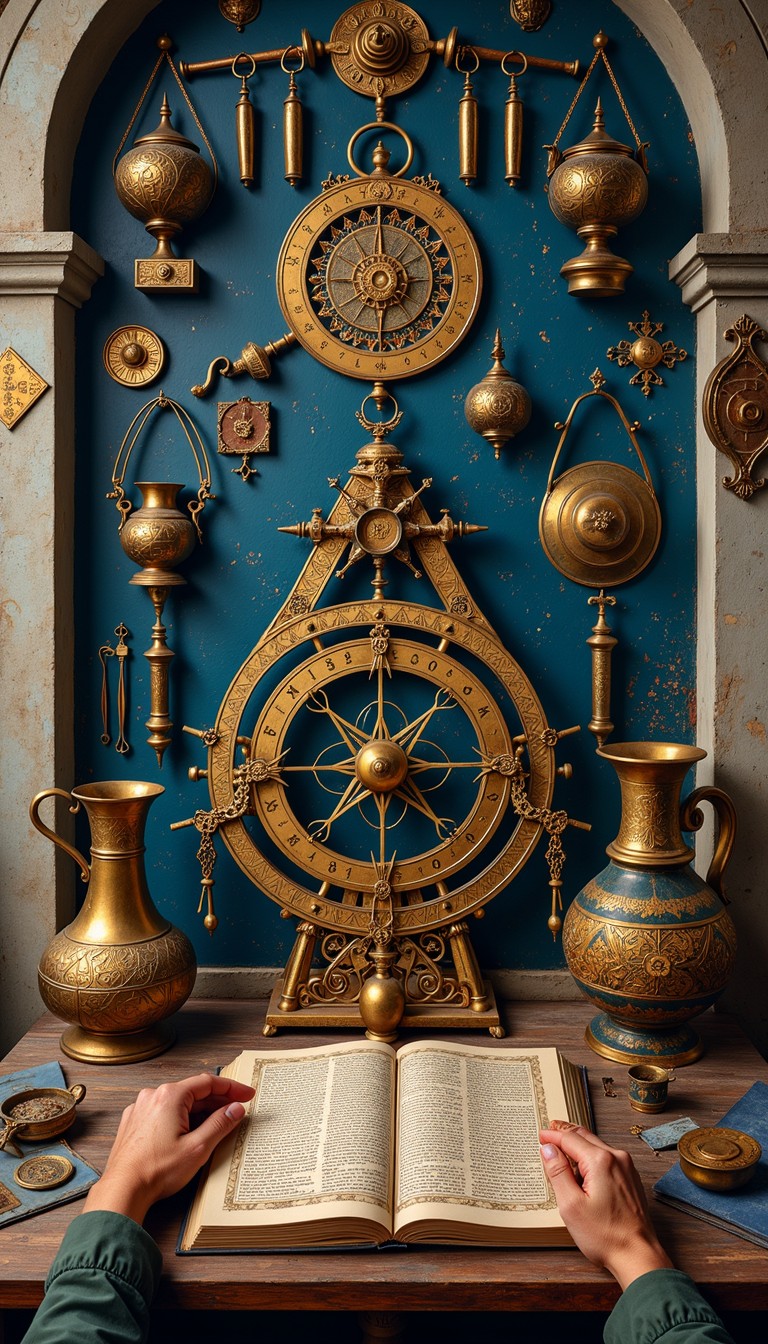 Free Ancient Astrolabe Study Image - Astrolabe, Alchemy, Persian ...