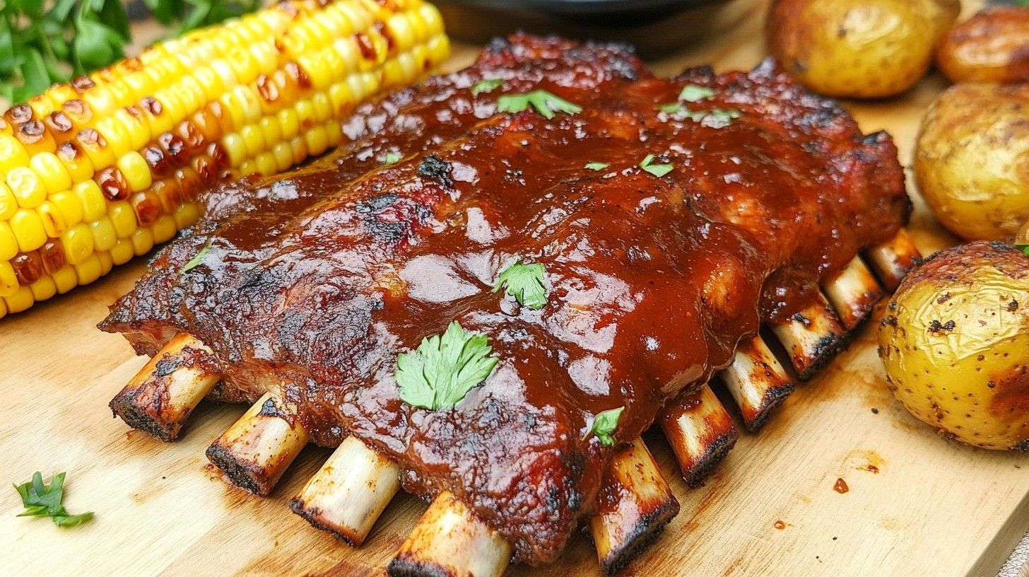 Free Barbecue ribs platter Image - Barbecue, Ribs, Corn | Download at ...