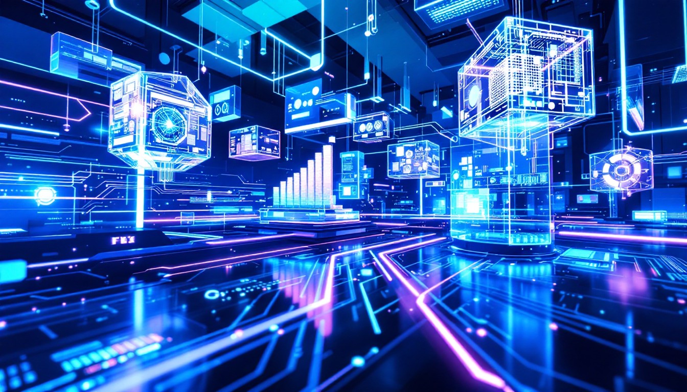 Free Future Tech Flows Image - Holographic, Futuristic, Digital ...