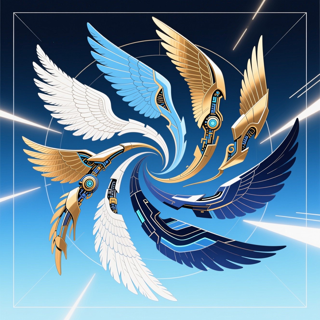 Free Evolution Through Flight Photo - Wings, Feathers, Spiral ...