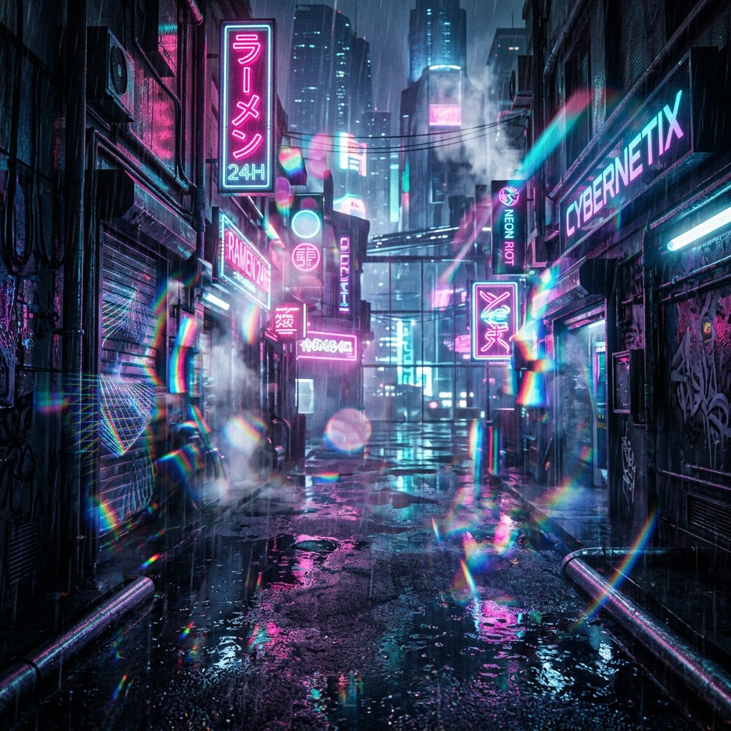 Free Neon Cyberpunk Alleyway Image - Cyberpunk, Neon, Futuristic ...