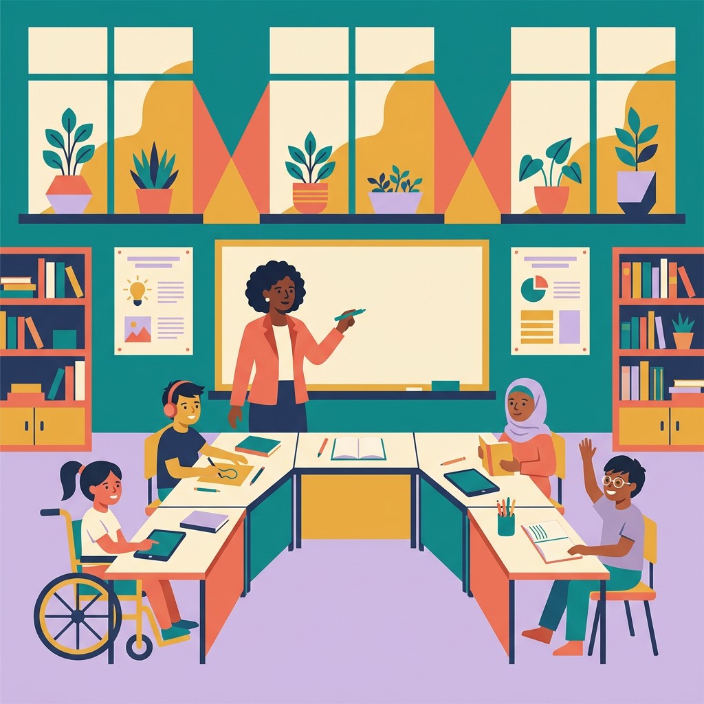 Free Inclusive Classroom Learning Image - Classroom, Education, Diverse ...