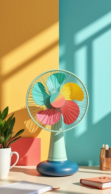 Free Vibrant Desktop Fan Image | Download at StockCake