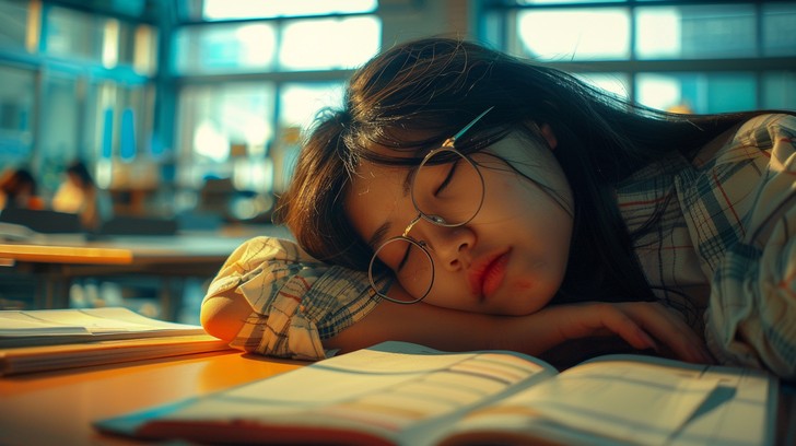 Free Studious Nap Time Image - Student, Nap, Library | Download at ...