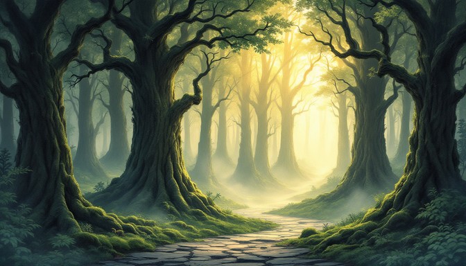 Free Mystical Forest Path Image - Forest, Sunlight, Trees | Download at ...