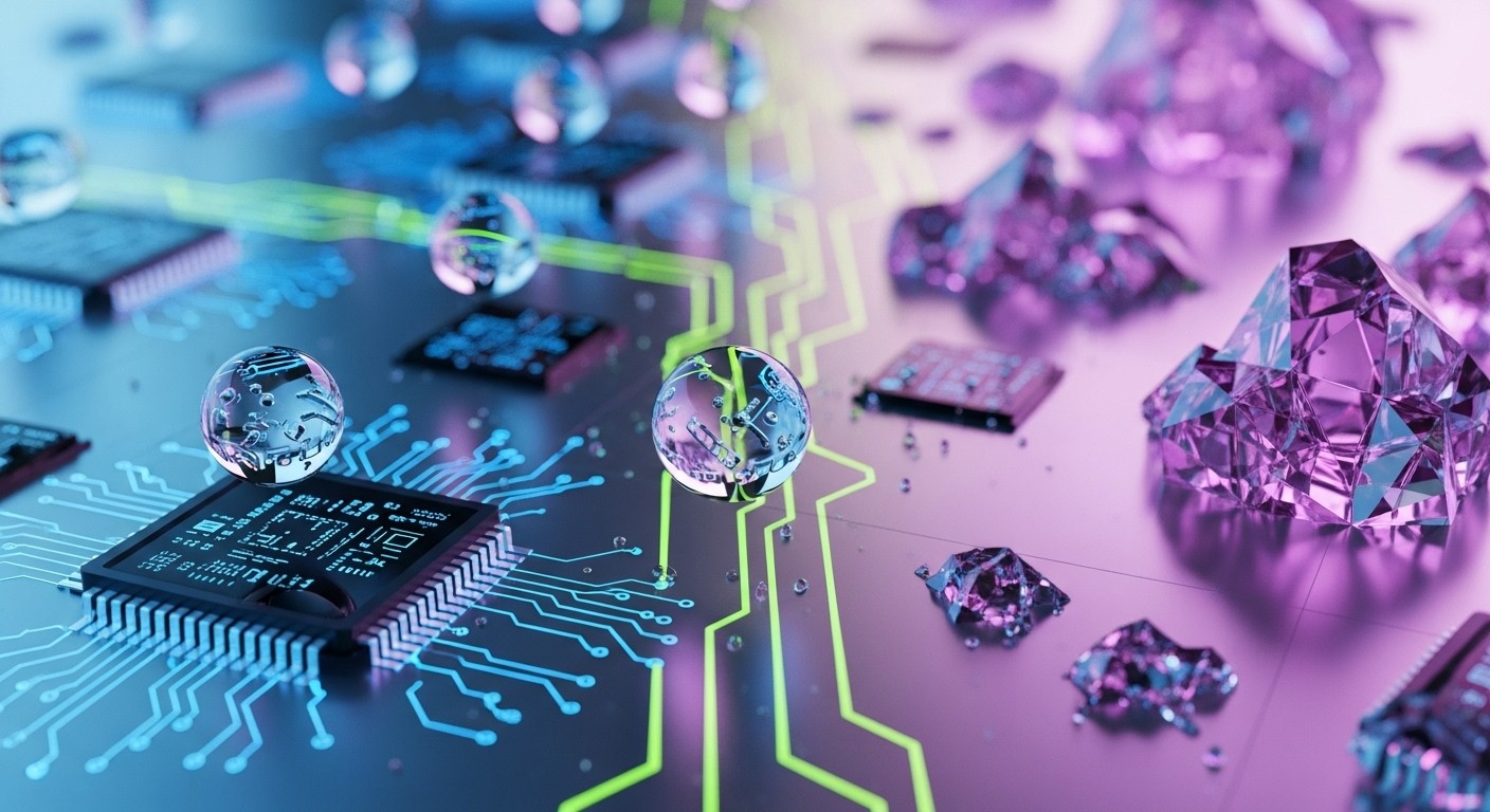 Free Nano Crystal Circuits Image - Technology, Circuit, Crystal ...