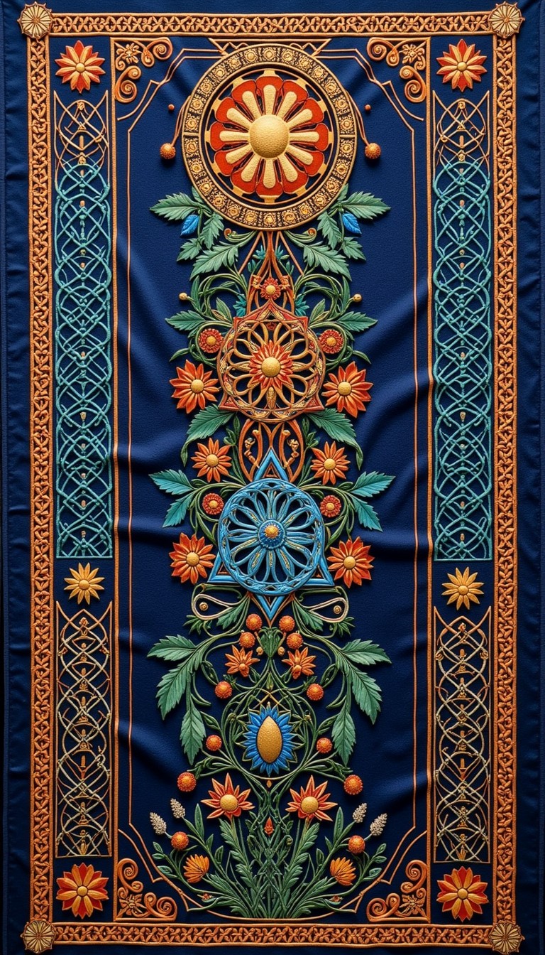 Old Scared Pattern Free Sacred Pattern Tapestry Image - Tapestry, Indigo, Celtic ...