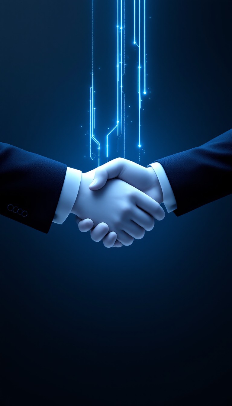 Free Digital Partnership Connected Image - Handshake, Digital, Business ...