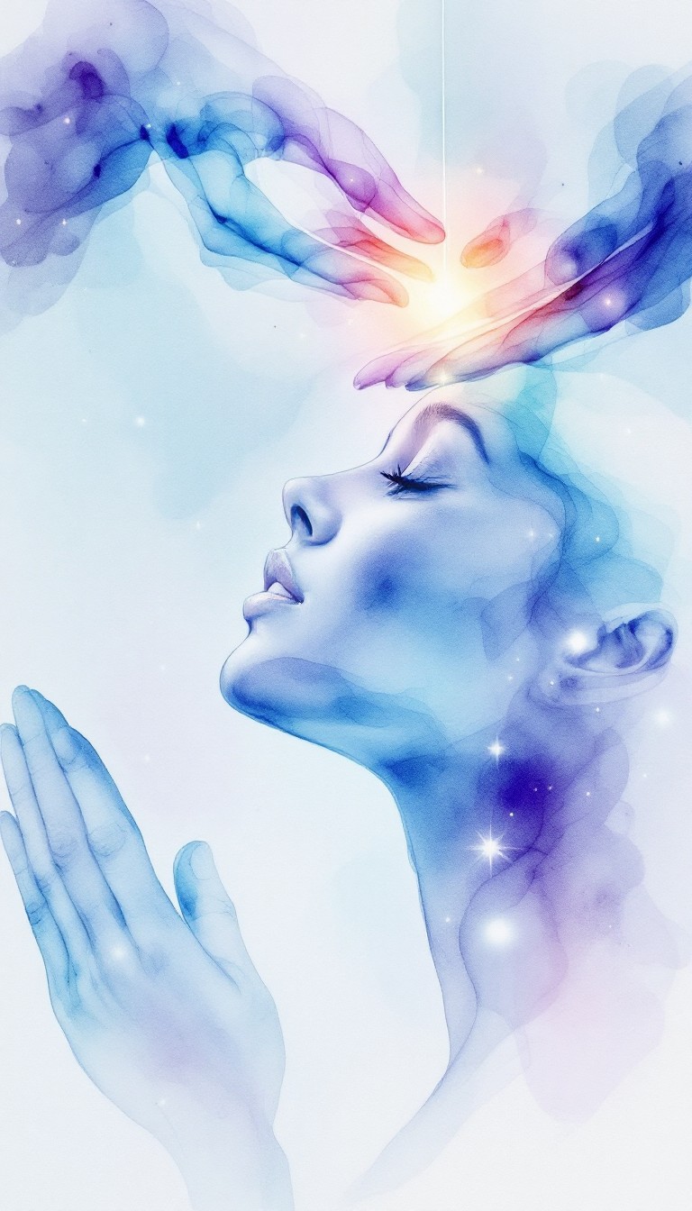 Spiritral Output Free Spirit Energy Flows Image - Watercolor, Spiritual, Healing ...