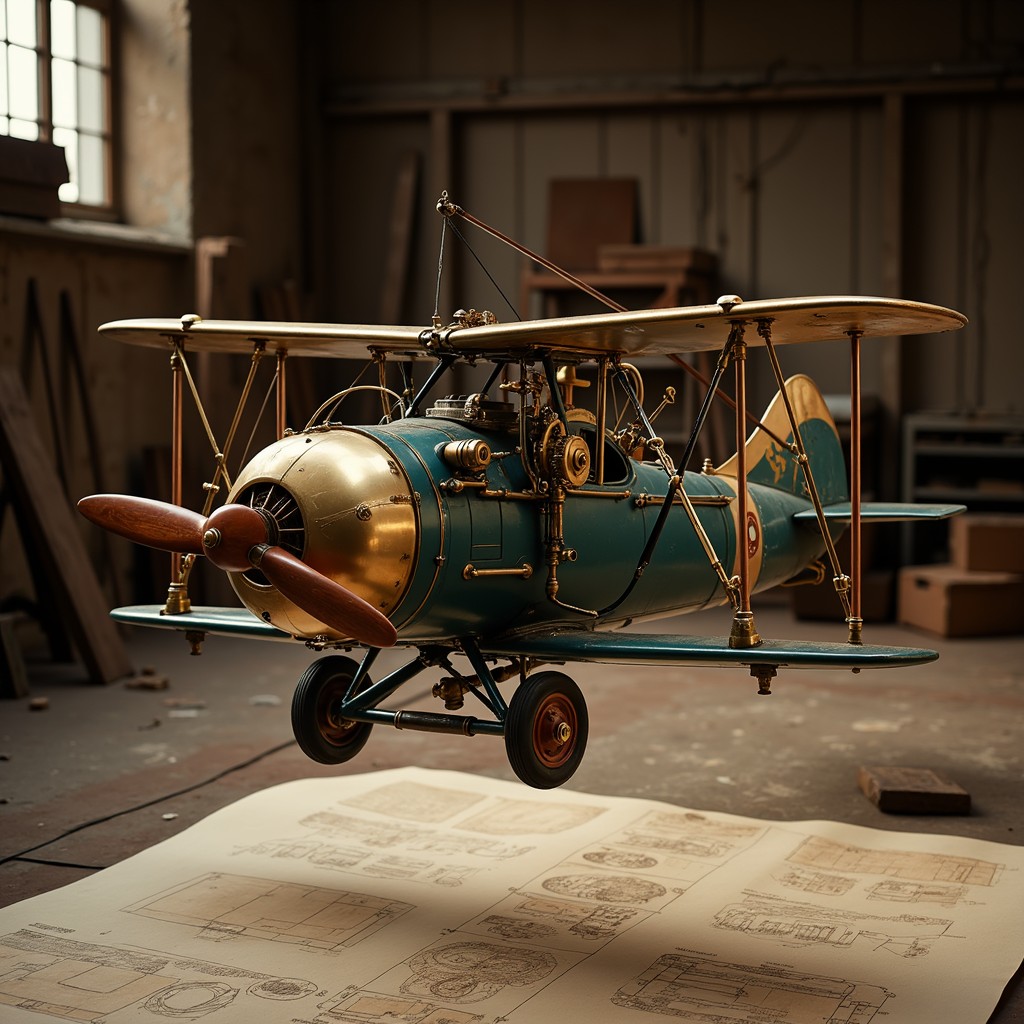 Free Vintage Biplane Workshop Image - Biplane, Vintage, Aircraft ...