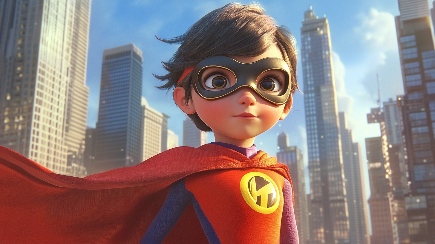 Superhero Animation Examples Free Heroic young superhero Image - Superhero, Young, Animated ...